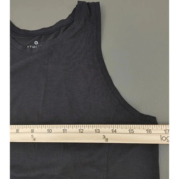 Athleta Tank Top Womens XS Black Back-Cutout Light Basic Soft Shirt Athleisure - Picture 8 of 9